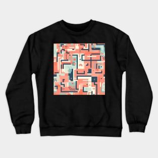 Fascinating Human Mind - Abstract Mindset Seamless Pattern Crewneck Sweatshirt